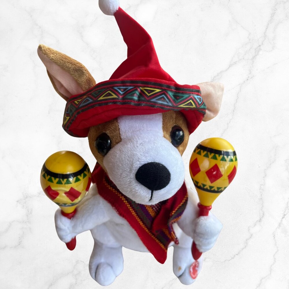 used Be Jolly Animated Mariachi Band Puppy
